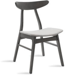 pakoworld Scaun Orlean, Gri - Nuc, 53x49x78 cm (097-000008)