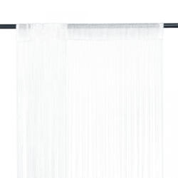VidaXL Draperii cu franjuri, 2 buc. , 140 x 250 cm, alb (132399) - izocor