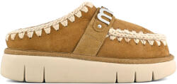 MOU Papuci Bounce Clog Suede Letter Logo MUFW531001A cog cognac