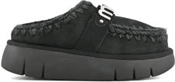 MOU Papuci Bounce Clog Suede Letter Logo MUFW531001A bkbk black/black