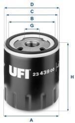 UFI Filtru ulei UFI 23.439. 00 (23.439.00)