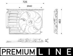 MAHLE Ventilator, radiator MAHLE BEHR *** PREMIUM LINE *** CFF 669 000P (CFF 669 000P)