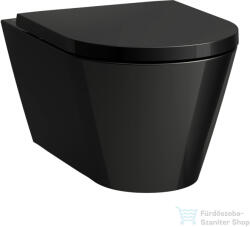 Laufen KARTELL Silent Flush rimless fali WC ülőke nélkül, fényes fekete H8213310200001 (H8213310200001)
