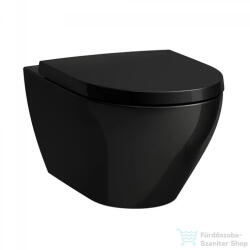 Laufen MODERNA S Silent Flush rimless fali WC, ülőke nélkül, fényes fekete H8215410200001 (H8215410200001)