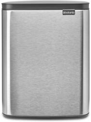 Brabantia Bo Waste Bin hulladékgyűjtő felnyitható Soft-Close fedéllel műanyag tartály 12L - C méret r. m. acél selyem ujjlenyomatmentes - 230486 (230486)