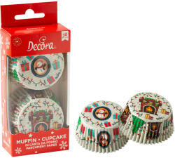 DECORA muffin pohár, karácsonyi ajándék, 36db (0339904)