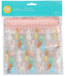 Wilton visszazárható tasak, nyuszi és répa, 20 db