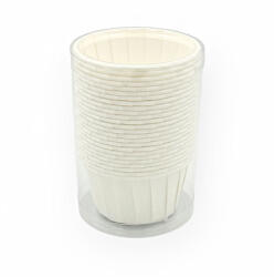  Cupcake/muffin pohár dobozban, papír, fehér, 25 db