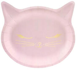 PARTYDECO tányér, papír, cica, 22×20 cm, 6db (TPP42)