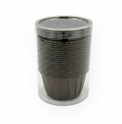  Cupcake/muffin pohár dobozban, papír, sötétbarna, 25 db