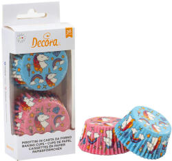 DECORA muffin pohár, papír, unikornis, 36 db