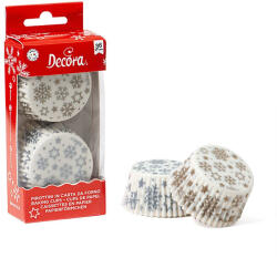 DECORA muffin papír, csillagok, 36db (0339871)