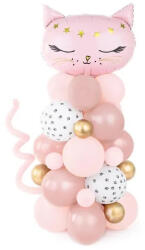 PARTYDECO lufi szett, cica, rózsaszín, 83×140cm (GBN12)