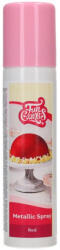 FunCakes metál színű spray, piros, 100 ml