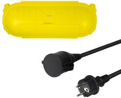 LogiLink Tápkábel készlet, CEE7/7 - CEE 7/3 + védődoboz, 3 m