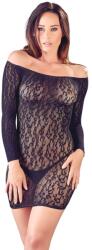 Mandy Mystery - Rochie Carmen din plasă cu model Leu - Negru (S-L)