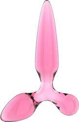 Satisfyer Triple Crystal 2 - dildo din sticlă cu 3 forme, 22 cm (roz)