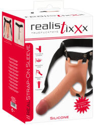 Realistixxx Strap-On Sleeve - dildo realist, gol cu ham (culoare naturală)