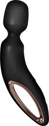 Satisfyer Wand-erland - vibrator de masaj de lux pentru întregul corp (negru/auriu) Vibrator