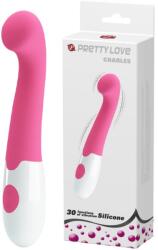 Pretty Love Charles - vibrator impermeabil pentru punctul G, roz (30 moduri) Vibrator