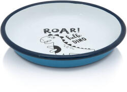 Metalac Farfurie Adanca Metalac Dino 0.75L Diametru 18CM Metal Emailat Alb/Albastru (367515)