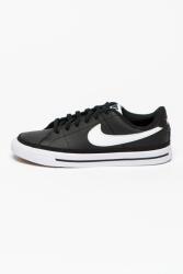 Nike Nike, Court Legacy sneaker bőrbetétekkel, Fekete, Fehér, 36 EU (DA5380-002-4Y)