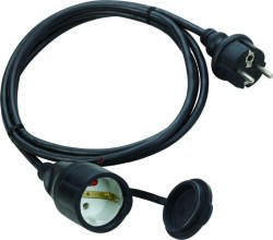 Technik hosszabbító 30m lengőcsatlakozós fekete