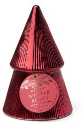 Paddywax Stacked Tree Red Ribbed Mercury illatgyertya 198 g