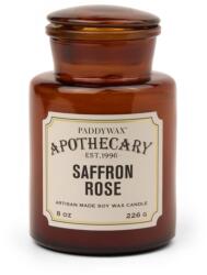 Paddywax Apothecary Saffron Rose lumânare parfumată 226 g