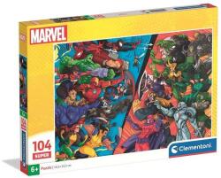 Clementoni 104 db-os puzzle - Marvel Hősök kontra Gonosztevők (25059) (25059)