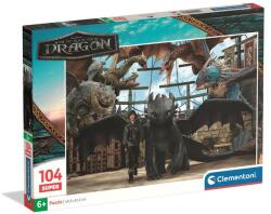 Clementoni 104 db-os puzzle - Így neveld a sárkányodat (25080) (25080)