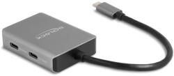 Delock USB 10 Gbps Tetején 4 USB porttal rendelkező USB Type-C hub USB Type-C csatlakoztatóval (64249)