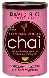 David Rio Flamingo Vanilla Chai - Koffeinmentes és cukormentes instant tea, 337 g