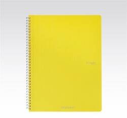 Fedrigoni Ecoqua A4 70lapos sárga vonalas spirálfüzet (338225)