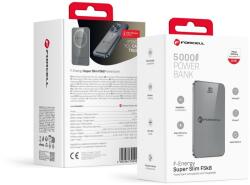 Forcell F-ENERGY F5K8 Super Slim powerbank compatible with MagSafe PD3.0 QC4.0 15W 5000 mAh grey - smartdiszkont
