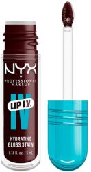 NYX Cosmetics NYX Professional Makeup Lip IV, Hydrating Gloss Stain ajakfény, 18 Drippin' Nude, 5 ml Water Bout Wine 5 ml