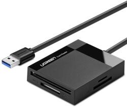UGREEN 4In Kártyaolvasó, USB 3.0, 1 m, Fekete