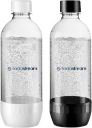SodaStream 2 db-os szénsavasító palack készlet, műanyag, 1L, fehér/fekete - Sodastream (1042202400)