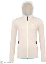 ORTOVOX Fleece Hoody női pulóver, fehér krétával (M)
