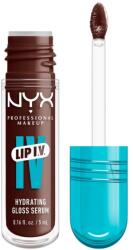 NYX Cosmetics NYX Professional Makeup Lip IV, Hydrating Gloss Stain ajakfény, 18 Drippin' Nude, 5 ml Mocha Me Wet 5 ml