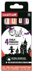 uni Krétamarker készlet, 1, 8-2, 5 mm, UNI "PWE-5M", "Halloween", 4 különböző szín (TUPWE5MH) - primatinta