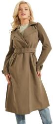  GUESS Stefania hosszú trench kabát M, olivazöld
