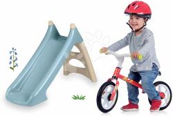 Smoby Set tobogan Toboggan XS verde Smoby și bicicletă educativă First Bike (SM820630-8)