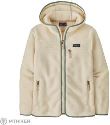 Patagonia Retro Pile Hoody női pulóver, natural/ellwood green (L)