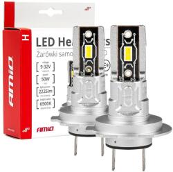 AMiO LED H7, 2 × 25 W - fehér (PX26d foglalat), 2 db