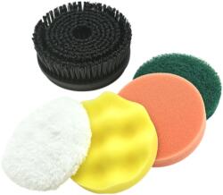 COMPASS polírozó készlet 5 darab, AKU polírozóhoz 07265