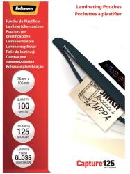 Fellowes 75x105 mm 125 mikron 100 db/csomag fényes meleglamináló fólia (5306901) - officedepot