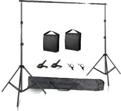  Háttérálló állvány 2m x 3m, erős támogatás, hordozható formatervezés, 2, 6mx3m, Sandbag 2 -vel