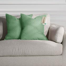  RESTILO díszpárnahuzat SOFTA szín zöld dombornyomott stílus glamour anyag mikroszálas 45x45