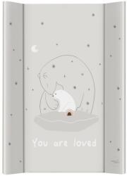Ceba Baby Pelenkázó alátét 2-oldalas kemény deszkával (50x70) Basic Polar Bears - pepita